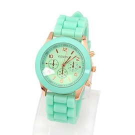 Horloge "Watch My Candy Colors" Mintgroen