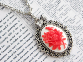 Ketting "Vintage Rose Cameo" met roos camee