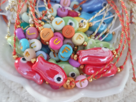 Juf Armbandje Met Kaartje "Bedankt Lieve Juf" - Keuze Uit Veel Kaartjes