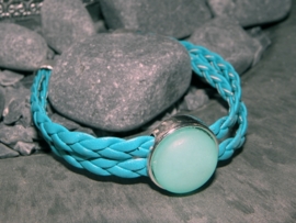 Slider Armband "Bluegreen Braided"