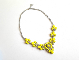 Statement Ketting "Yellow Flower" Geel