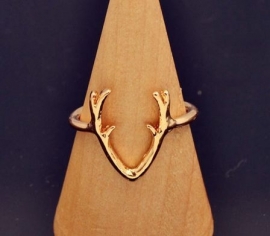 Ring "Antler" in Zilver- of Goudkleur