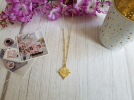 Ketting Met Muntje "Heart Coin" Goud