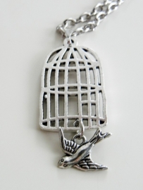 Vogelkooi Ketting "One Day I`ll Fly Away"