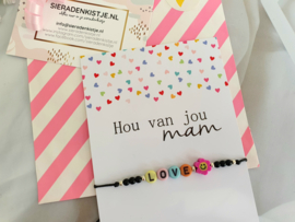 Moederdag Cadeautje "Mom, You're my Rock" Keuze uit meerdere kaartjes