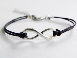 Infinity Armband -  Donkerbruin