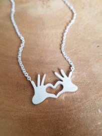 Subtiele Ketting "My Heart Is In Your Hands"