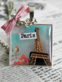 Eiffeltoren Ketting "C`est La Vie"