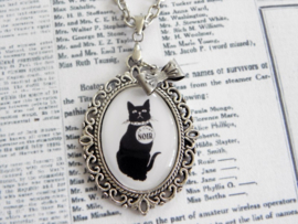 Ketting "Le Chat Noir" met zwarte kat