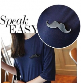 Snor Broche "Large Mustache"