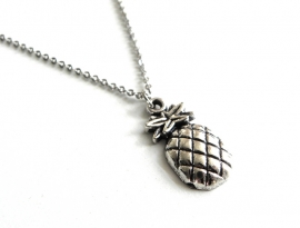 Korte Ketting "Silver Pineapple"