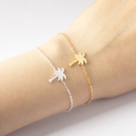 Palmboom Armband "Tropical Summer" Goud