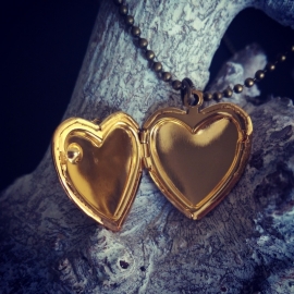 Medaillon Ketting "Gold Heart Locket"