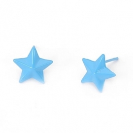 Oorbellen "Starstruck" Blauw
