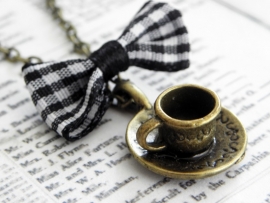 Ketting "Tea Time" Bronskleur