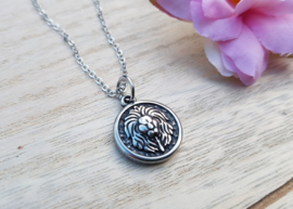 Leeuwen Ketting "Lion Coin" Zilver