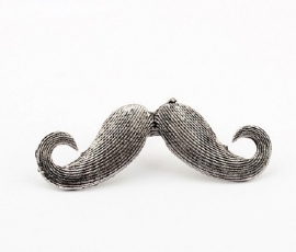 Snor Ring "Grey Mustache"