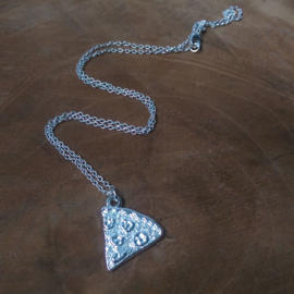 Ketting "Pizza Slice" Silver Plated