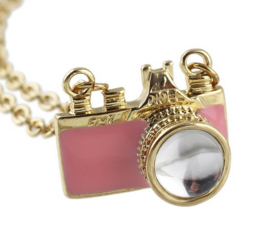 Camera Ketting "Small Pink Camera"