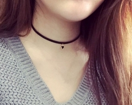 Choker Ketting "Black Triangle"