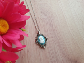 Camee Ketting "Turquoise Lady"