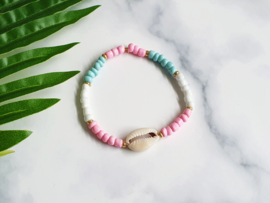 Schelp Armband "Pastel Seashell"