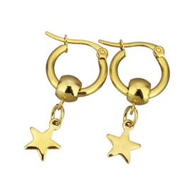 Oorbellen "Small Star Hoop"