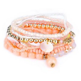 Armbanden Set "Salmon Pink"