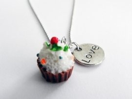 Ketting "I Love Brown Cupcakes"