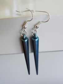 Oorbellen "Colourful Spike" Blauw