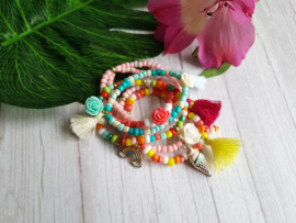 Kinder Armband "Beads And Roses"