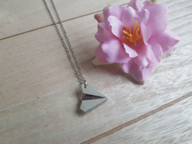 Ketting "Paper Airplane Origami" Zilverkleur