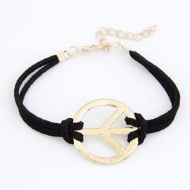 Armband "Golden Peace" Zwart