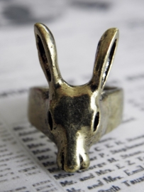 Hert Ring "Cute Deer" Goudkleurig