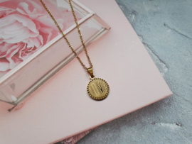 Love Ketting "Love Coin" Stainless Steel