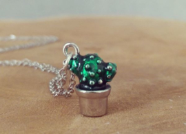 Subtiele Cactus Ketting "3D Cactus"