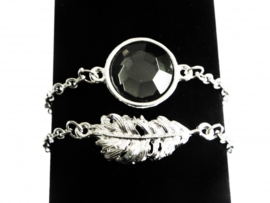 Armband "Silver Feather"