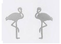 Oorbellen "Flamingo" Goud of zilver plated