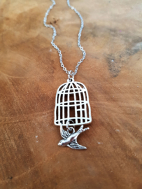 Vogelkooi Ketting "One Day I`ll Fly Away"