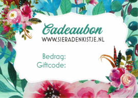 Cadeaubon Sieradenkistje.nl - 10,00 euro