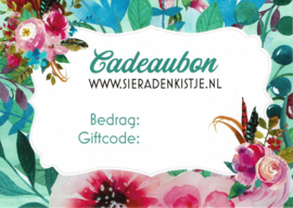 Cadeaubon Sieradenkistje.nl - 5,00 euro