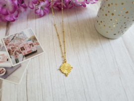 Ketting Met Muntje "Heart Coin" Goud