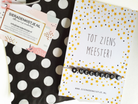 Afscheidscadeau Voor De Meester "★ Meester ★" Keuze Uit Veel Kaartjes