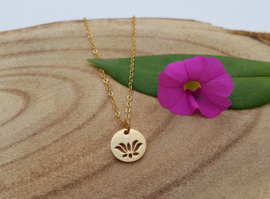 Lotus Ketting "Lotus Coin"