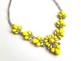 Statement Ketting "Yellow Flower" Geel