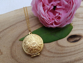 Medaillon Ketting "Plain Gold Locket"