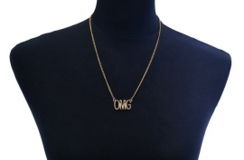 Ketting "OMG" Goudkleurig