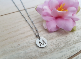 Letter Ketting "My Name Is..." Stainless Steel