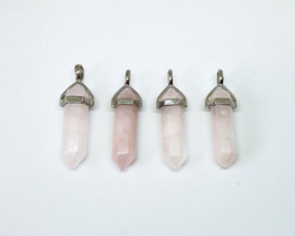 Ketting Met Rozenkwarts Steen "Rose Quartz"