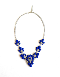 Statement Ketting "Blue Babe" Kobalt Blauw